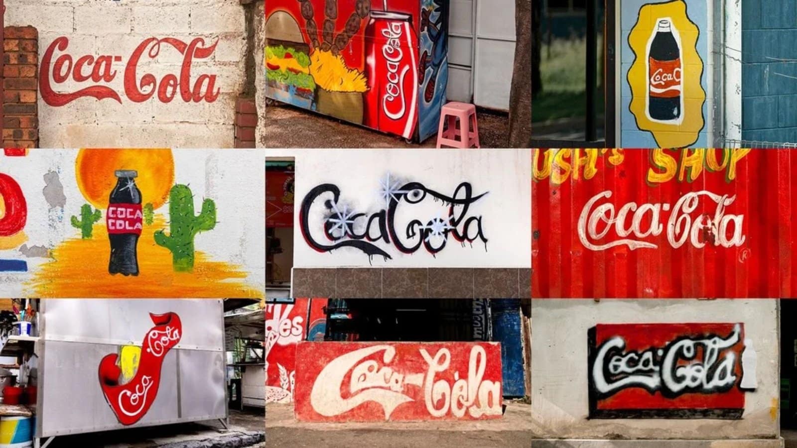 Coca-Cola abraça a arte de rua em campanha global com “logos não autorizados”